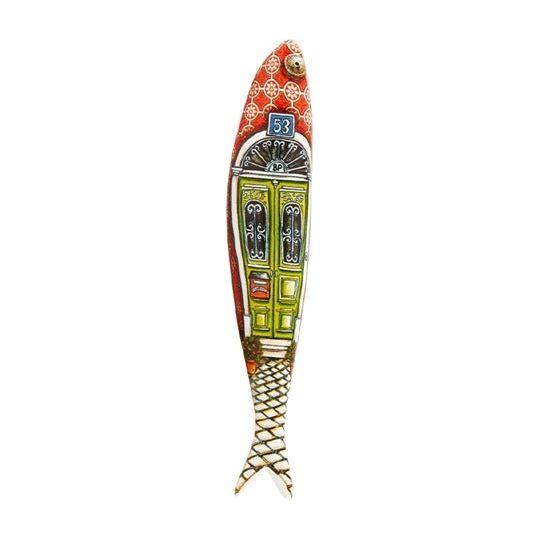 Bordello sardine - Mouraria's Door, design on the fish.