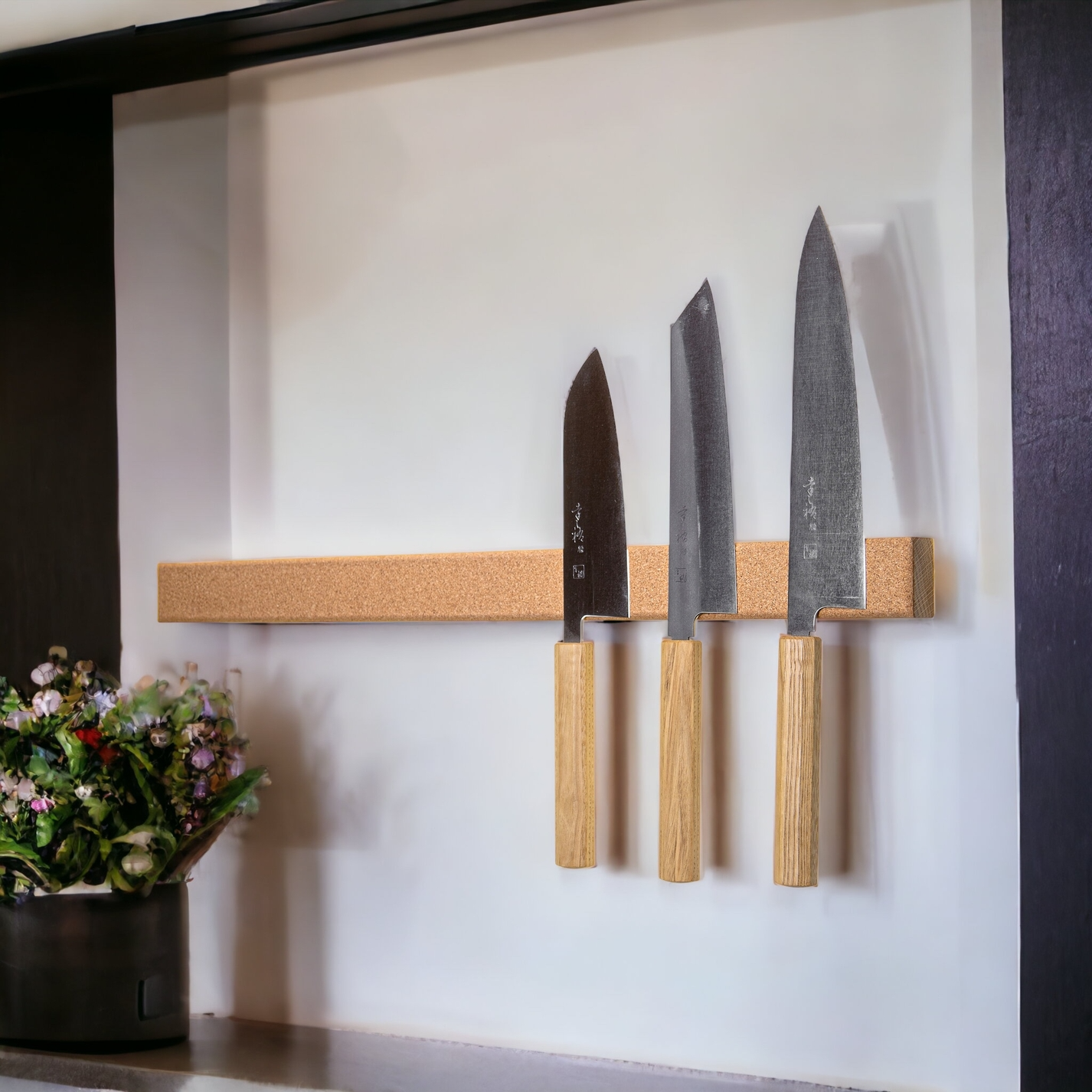 Cork Magnetic Knife Holder