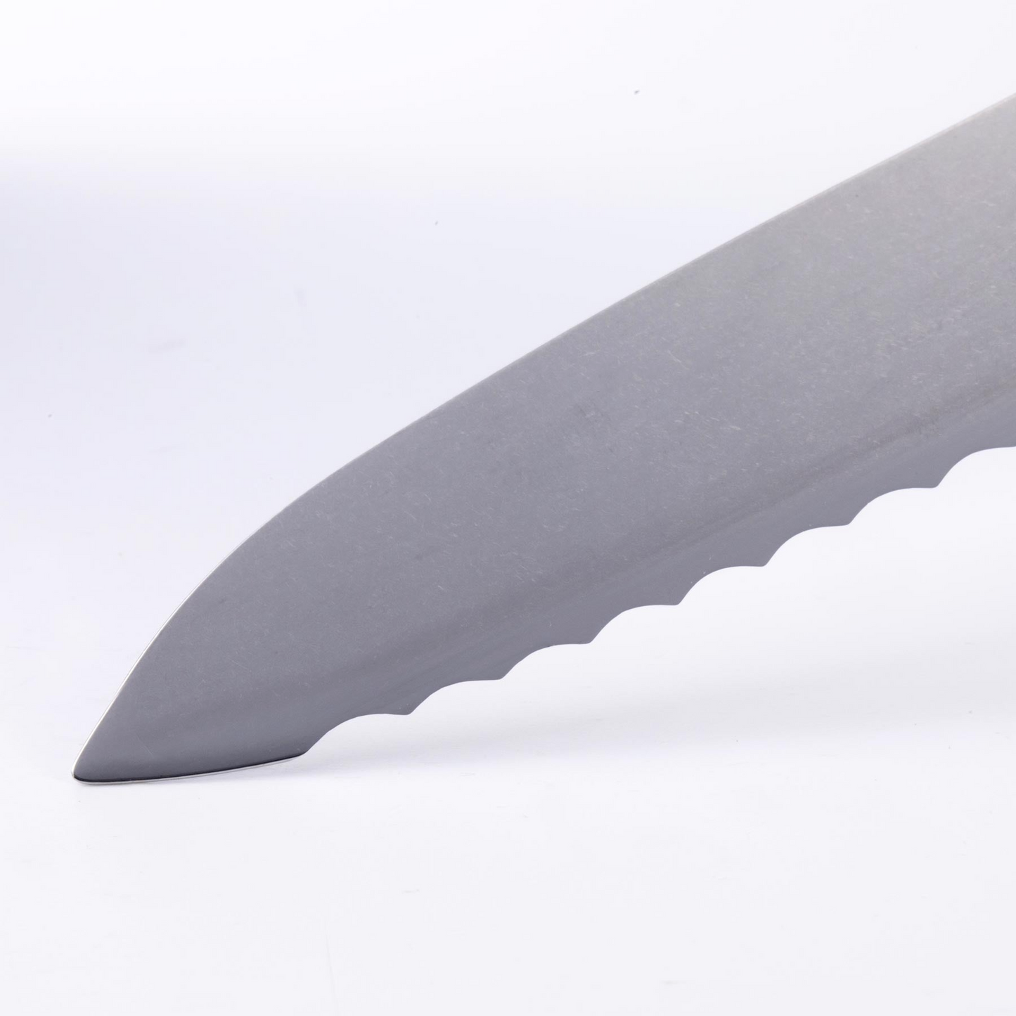 Custom Indigo Blue Scalloped Offset Knife 8 Inch
