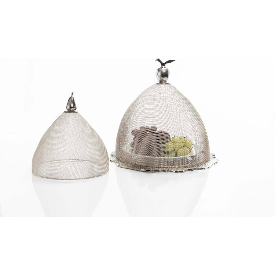 Silver Nickel Mesh Domes (set of 2)