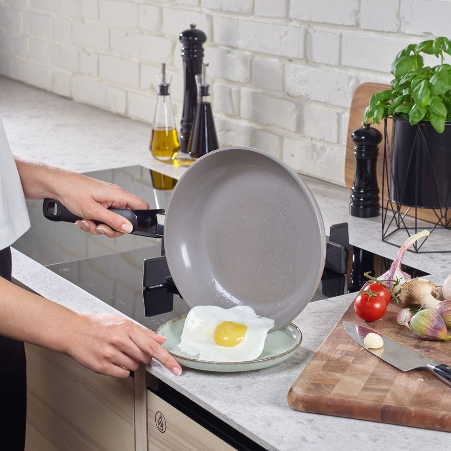 Ceratal Classic Warm Grey Ceramic Non-Stick Frying Pan