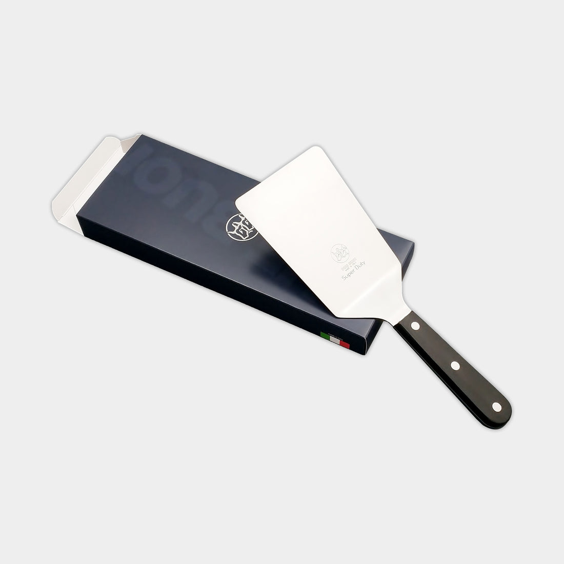 Super Duty Wide Spatula With 50% Thicker Blade Than a Regular One - Black Technical Polymer Handle