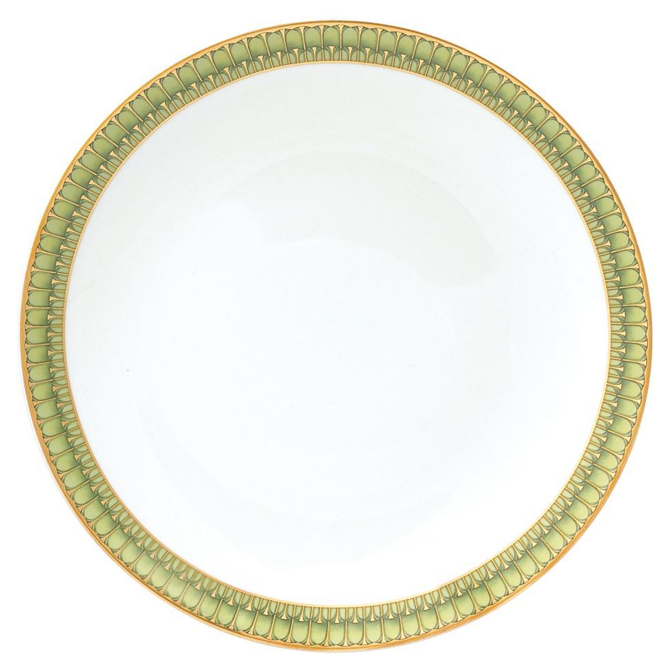 Arcades Green - Flat Round Platter