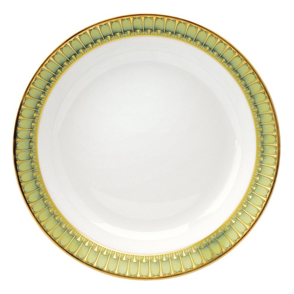 Arcades Green - Deep Round Platter