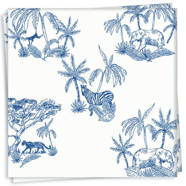 Paper Cocktail Napkins - Toile De Jouy