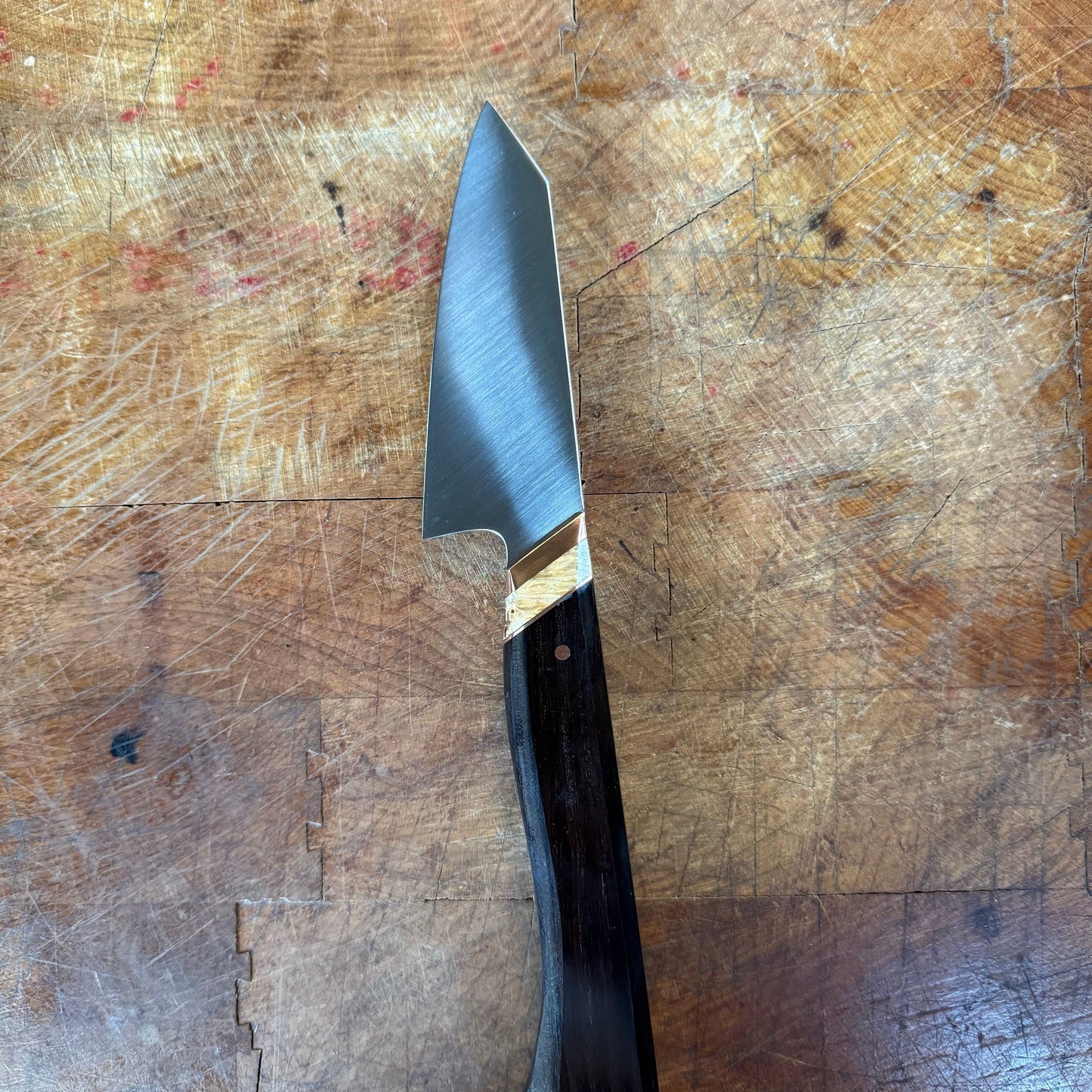 Rhymer Knives - Stainless Steel Kitchen Utility - 3.9" - Black Wood