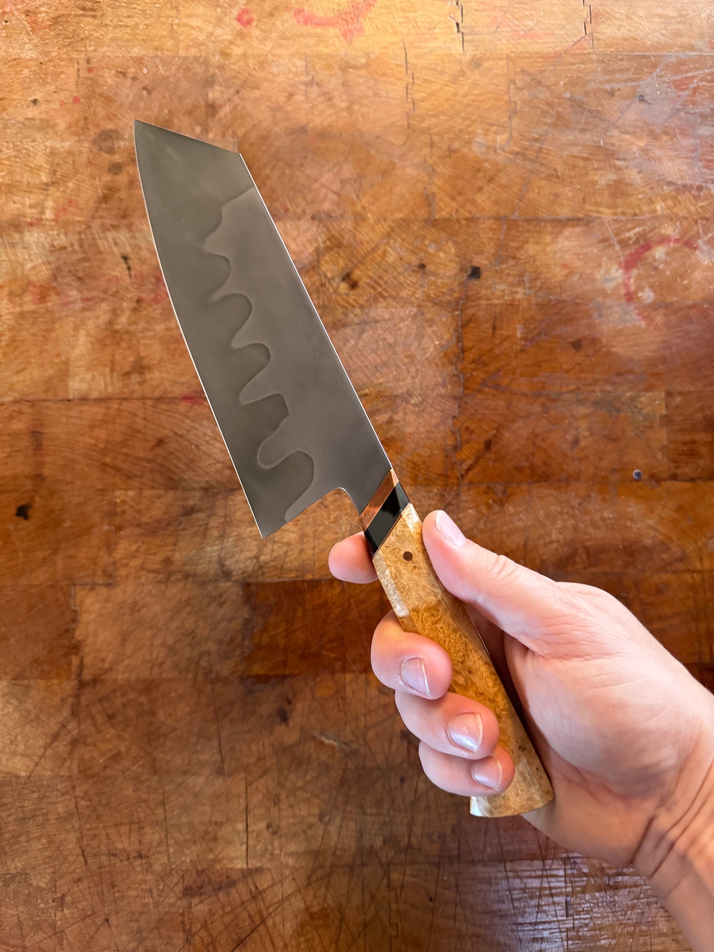 Carbon Steel- Hamon Bunka - 6.8"