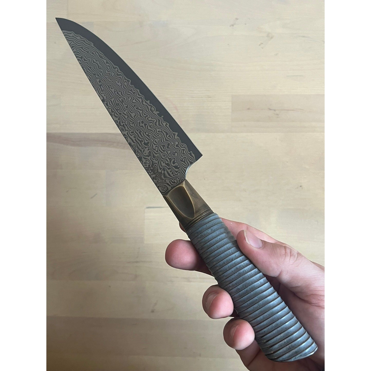Primeaux 6.5" Petty - Damascus Blade - Farmhouse Ripple Handle