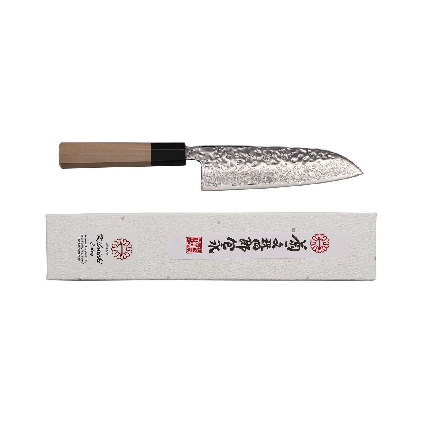 MDT67 Series 67-Layer Mirror Damascus Tsuchime Santoku