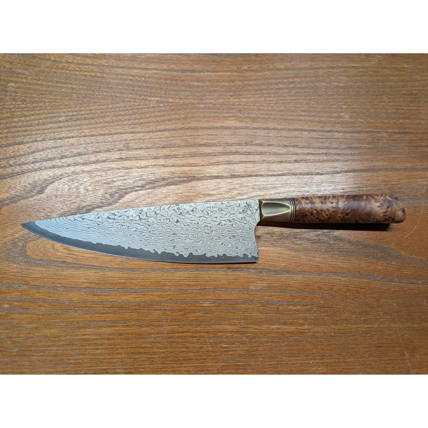 Primeaux Damascus Chef with Thuya Burl Handle