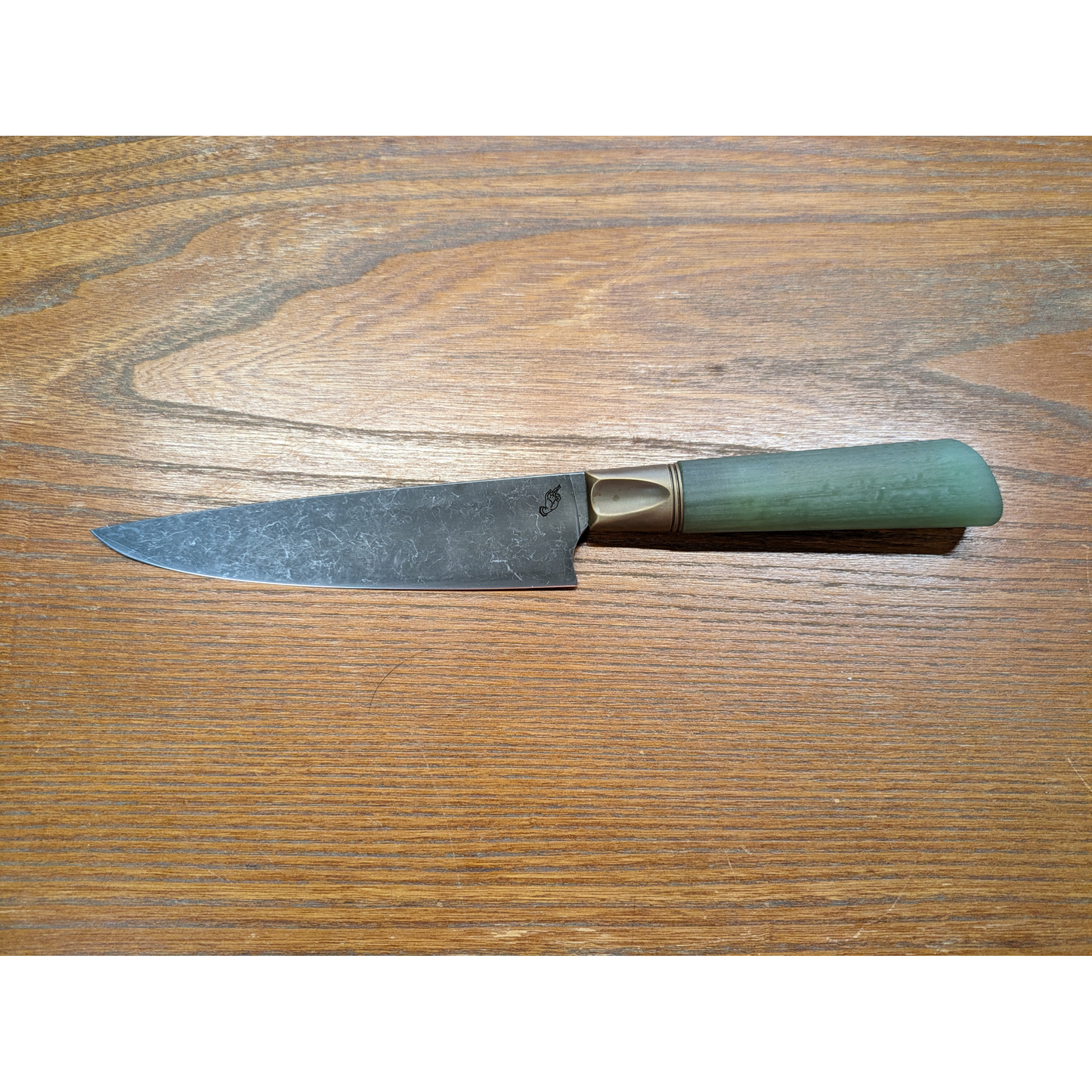 Primeaux Stonewashed Petty with Jade G10 Handle