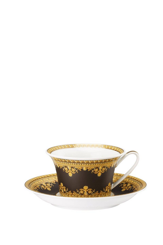 I Love Baroque Nero Tea Cup & Saucer