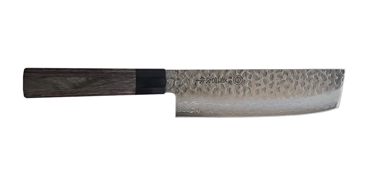 Nakiri SE33 Series 33 Layer Damascus Tsuchime 6.5"
