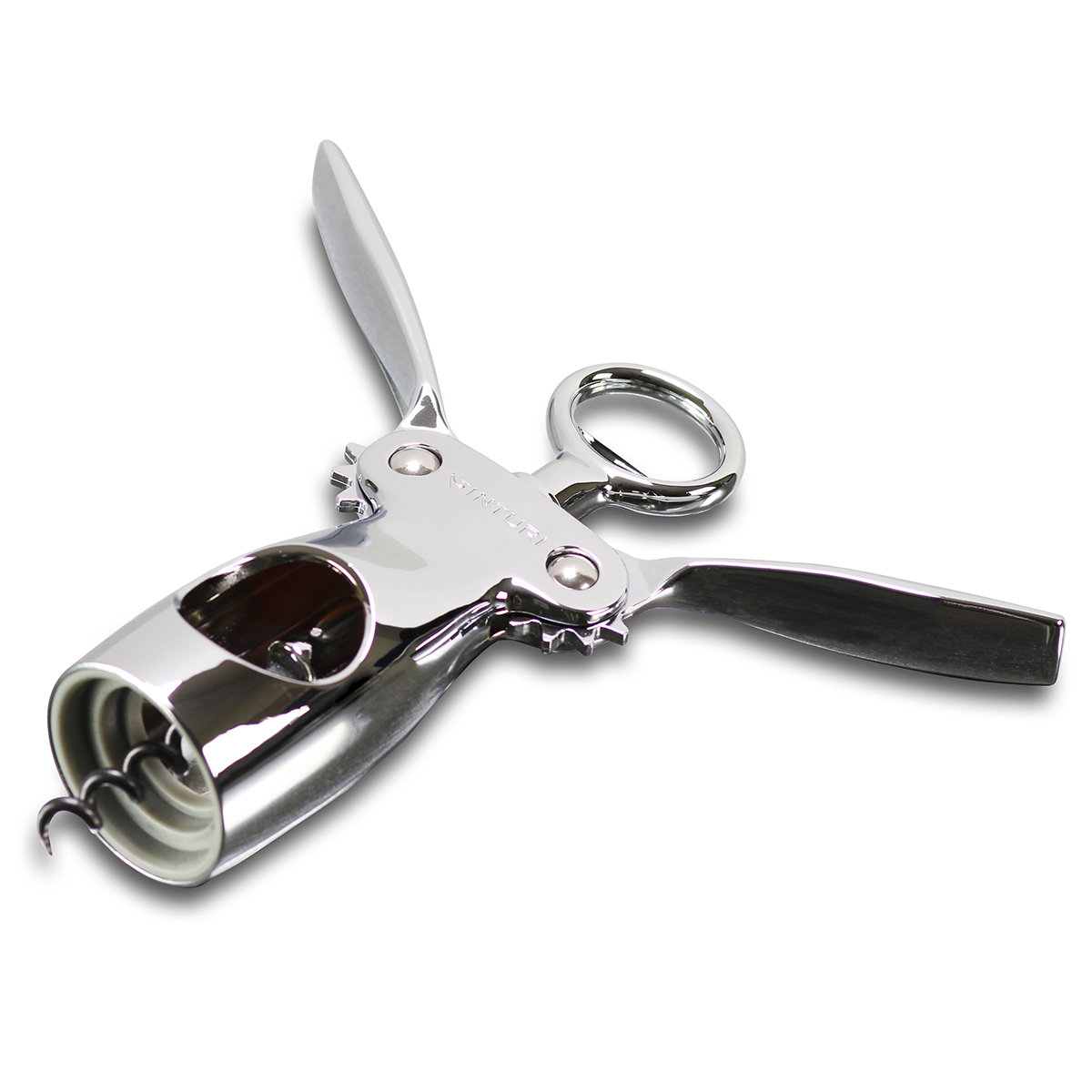 Vinturi- Winged Corkscrew Wine Opener, Chrome Finish