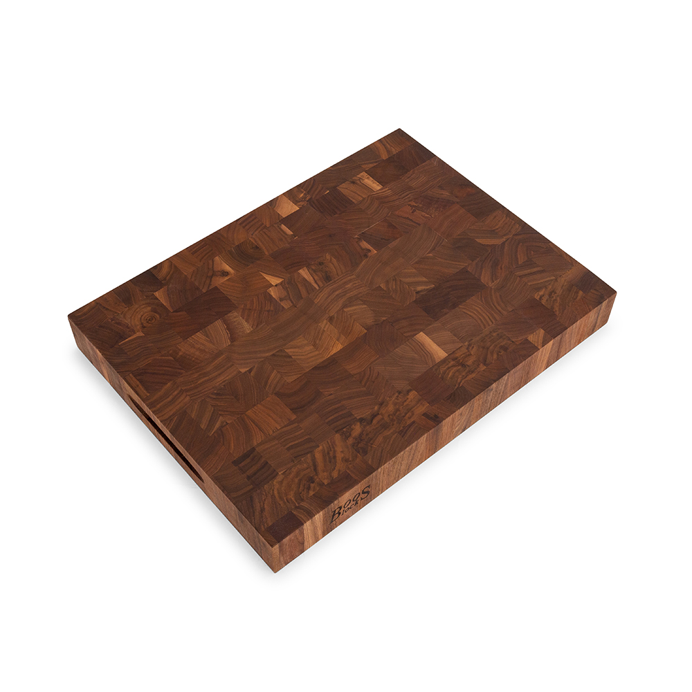 Walnut Chopping Block, Reversible, End Grain, 2-1/4″ Thick (CCB Series)