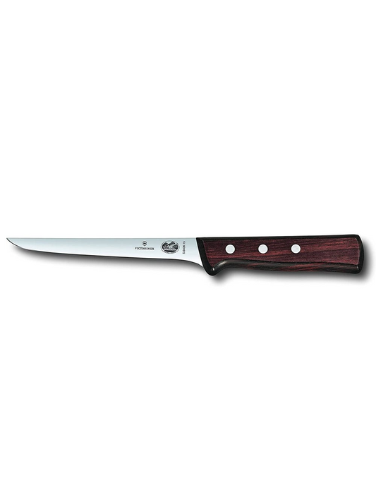 Stiff Boning and Filet Knife 6" - Wood Handle