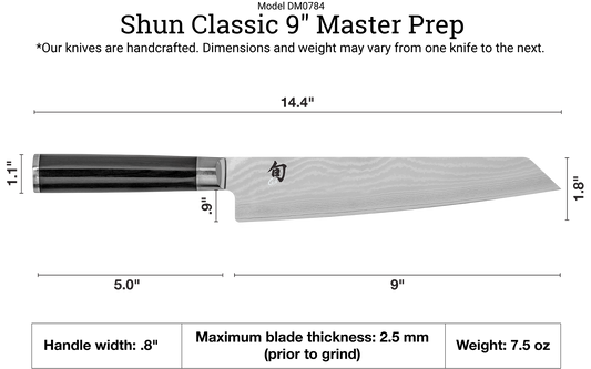 Classic - 9" Master Prep Knife