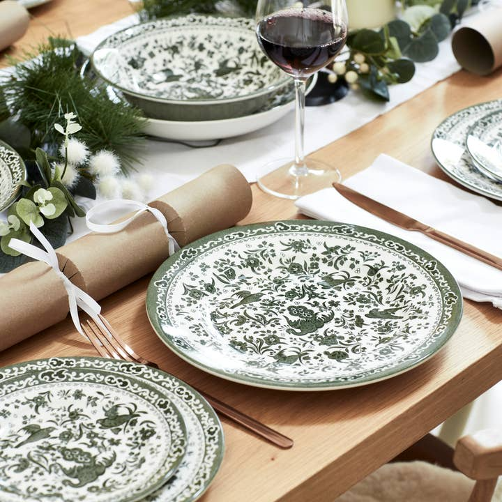 Green Regal Peacock Plate Dinner Plate
