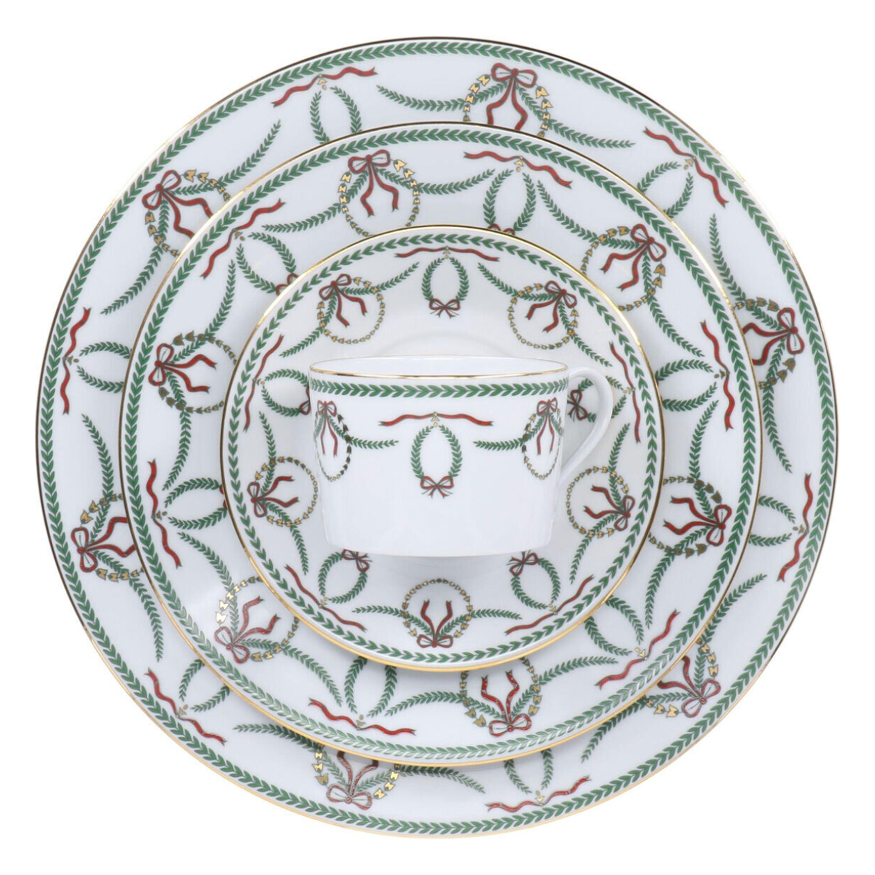 Royal Limoges Cheverny Noel Dessert Plate