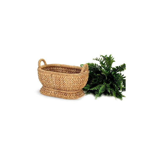 Sweater Weave Oval Compote - Natural