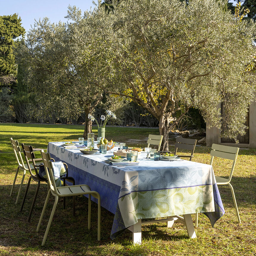 Tablecloth - Arriere-Pays Blue Cotton