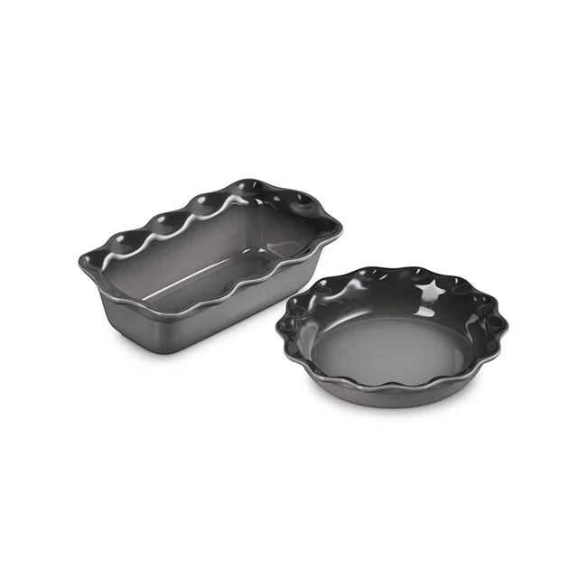 Heritage Fluted Pie & Loaf Dish - Set of 2