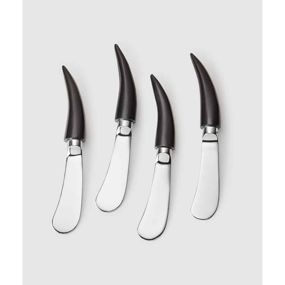 Orion Canape Spreader w/ Buffalo Horn (4pc Box)