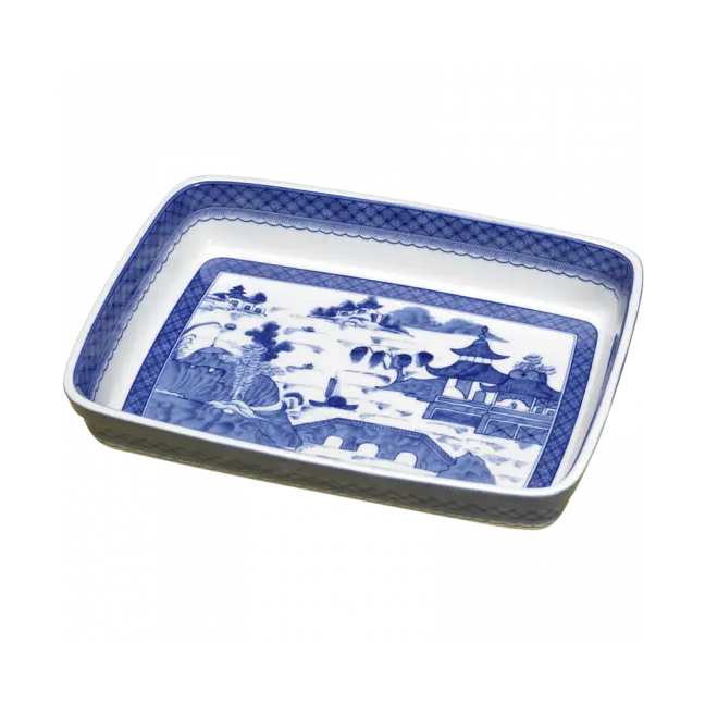 Blue Canton - Rectangular Baker
