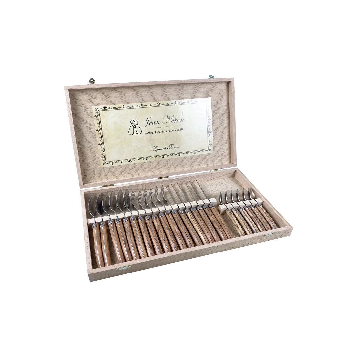 Laguiole Flatware in Wooden Box (Set of 24)