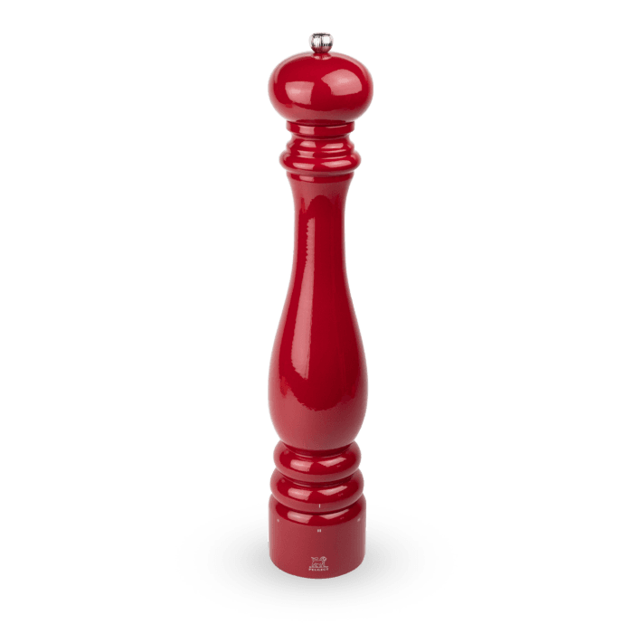 Paris u'Select Manual Pepper Mill in Passion Red Gloss Wood, 40cm