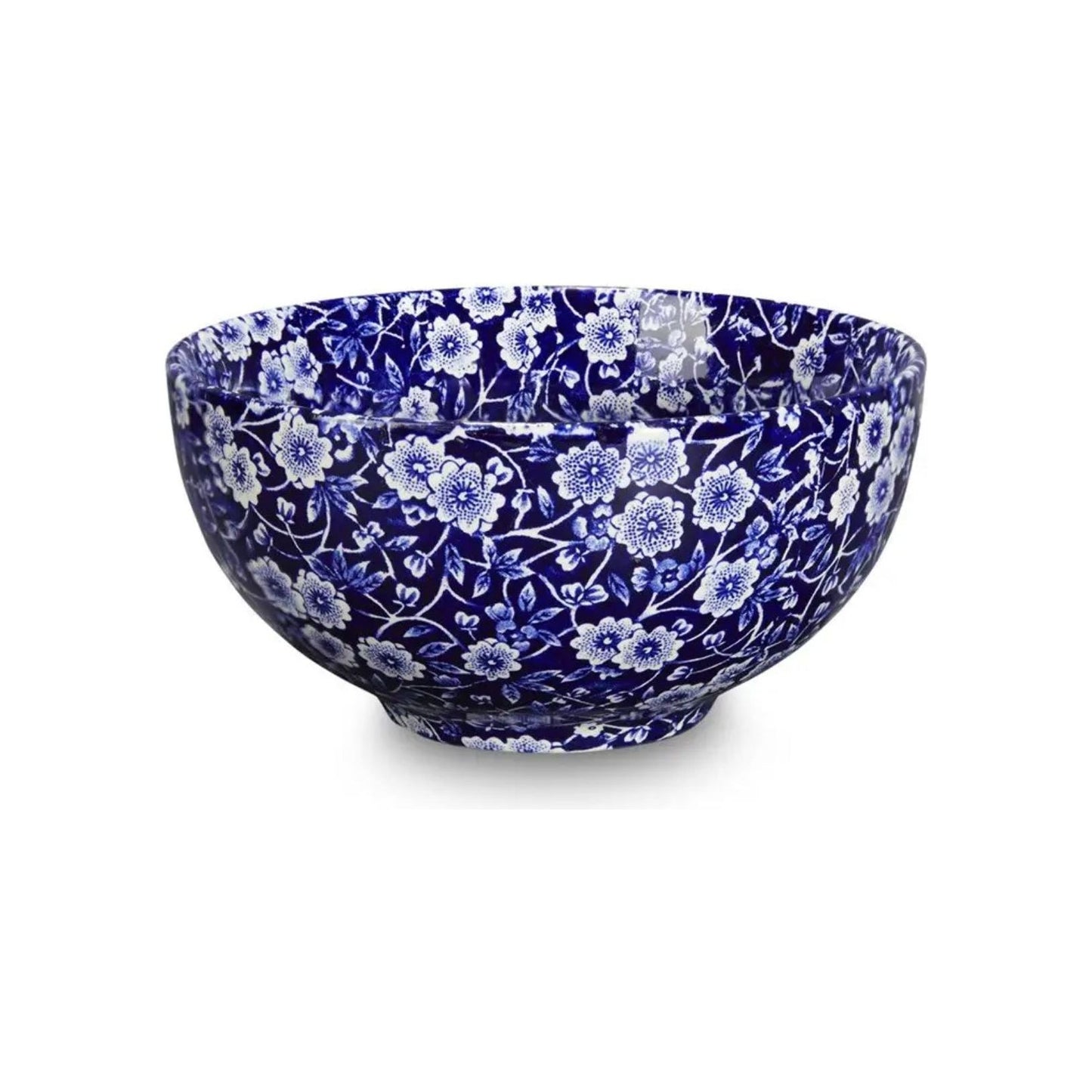 Blue Calico Footed Small Chinese Bowl