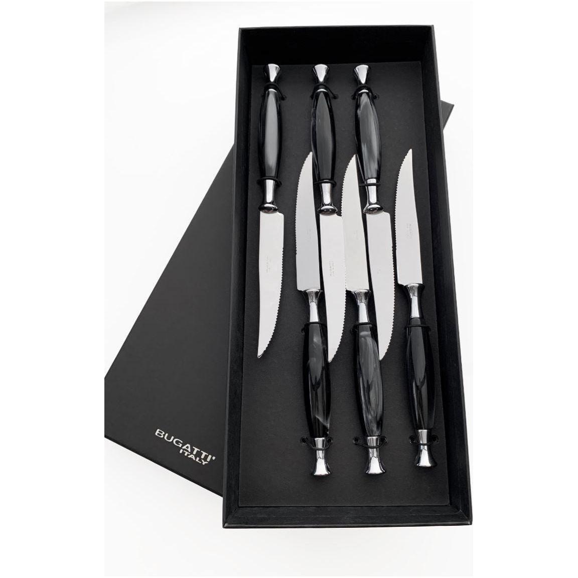 Country Steak Knives Set black