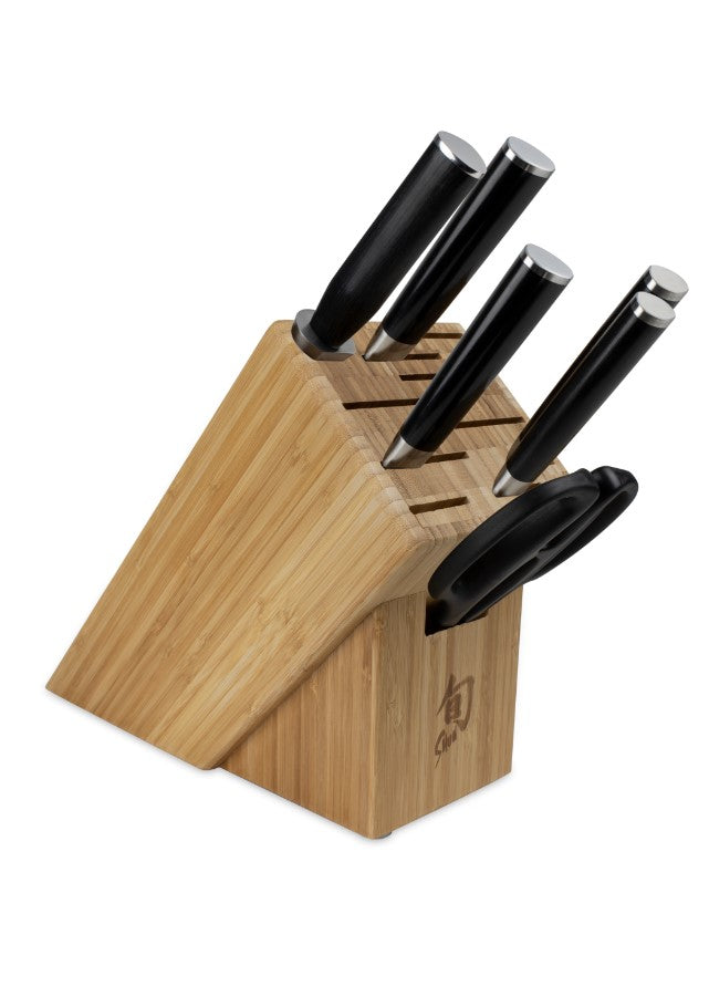 Sports gear for Shun Classic 7 Piece Essential Knife Block Set with  Sharpener from your home