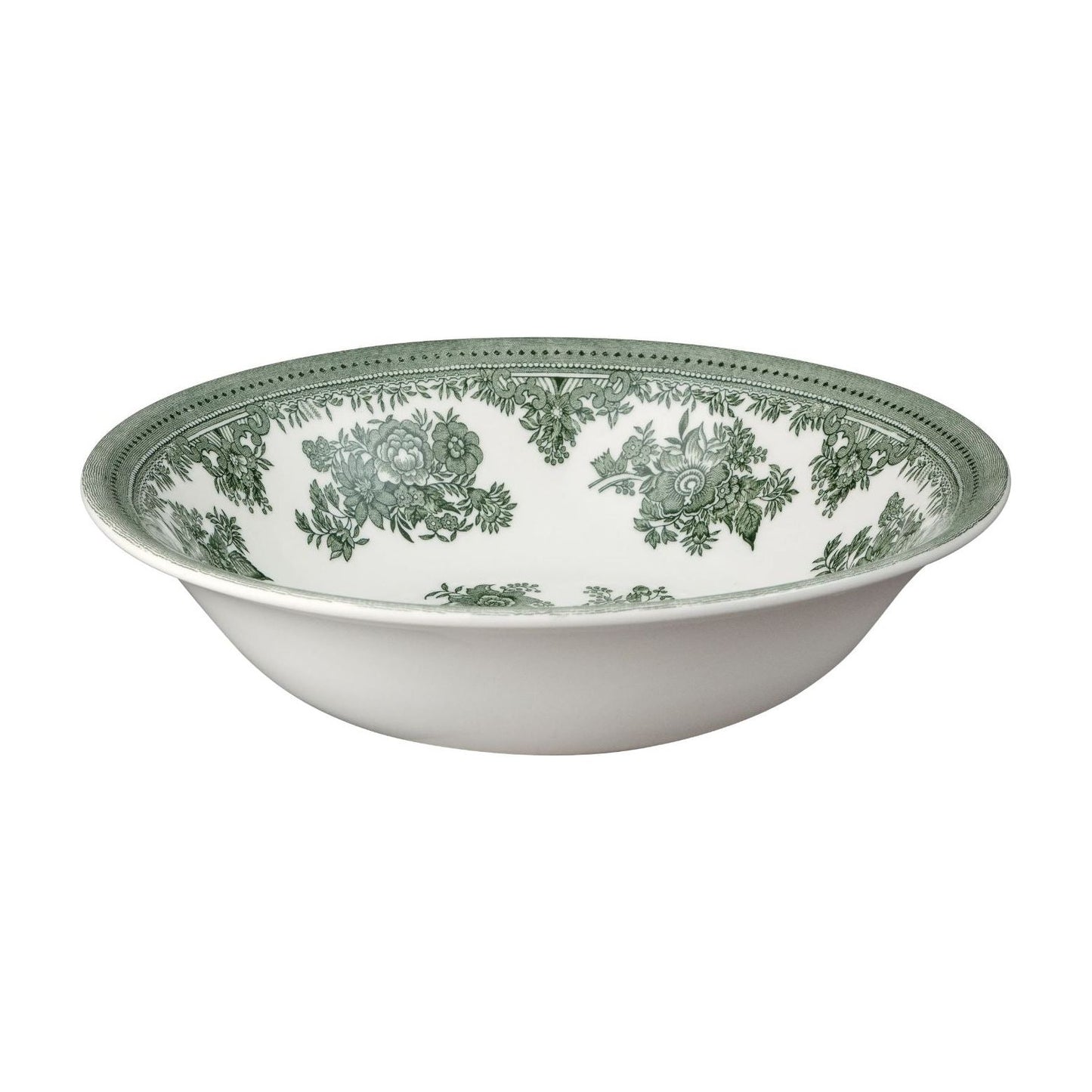 Dark Green Asiatic Pheasants Pudding/Soup Bowl