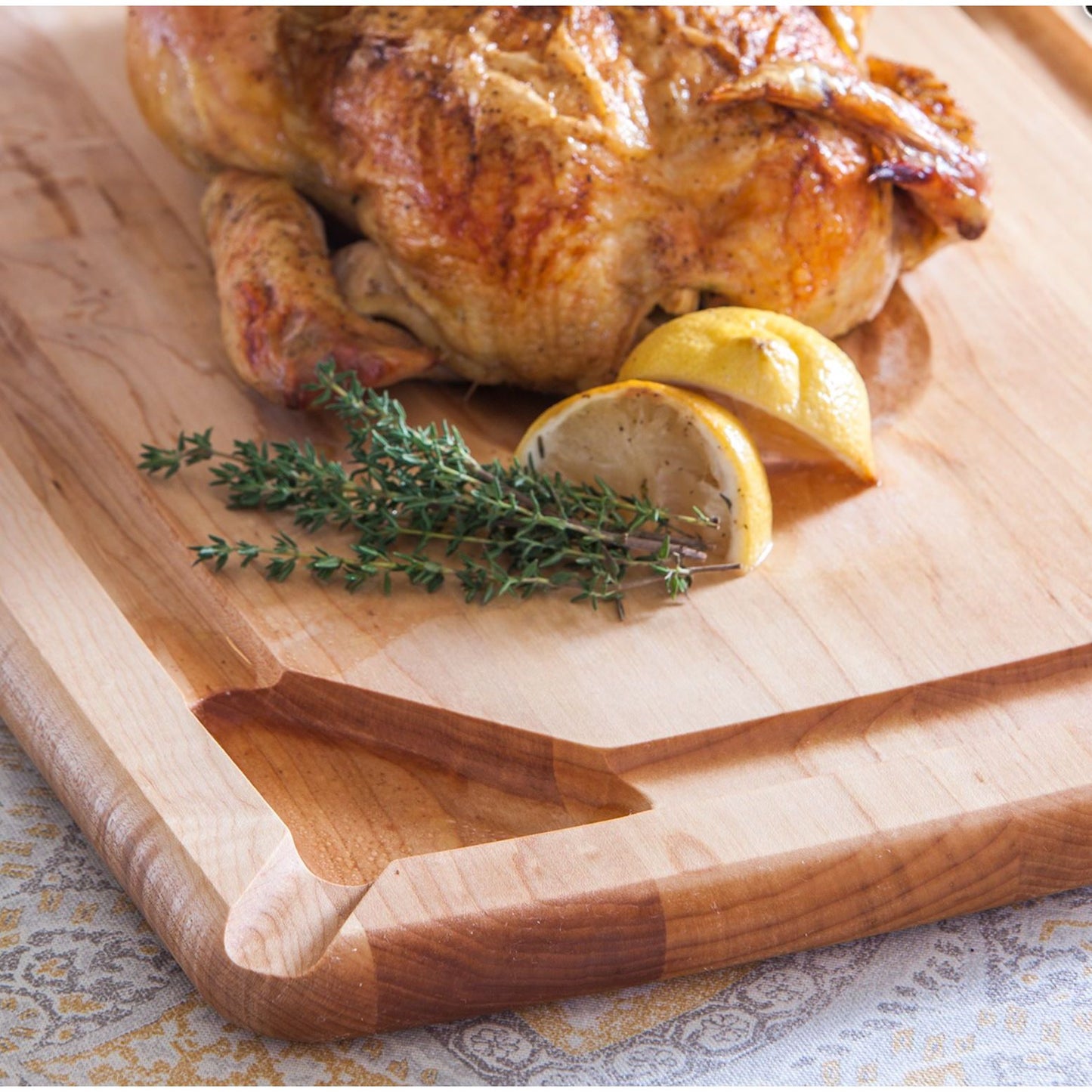 Maple Pour Spout Carving Board 20" x 14" x 1"