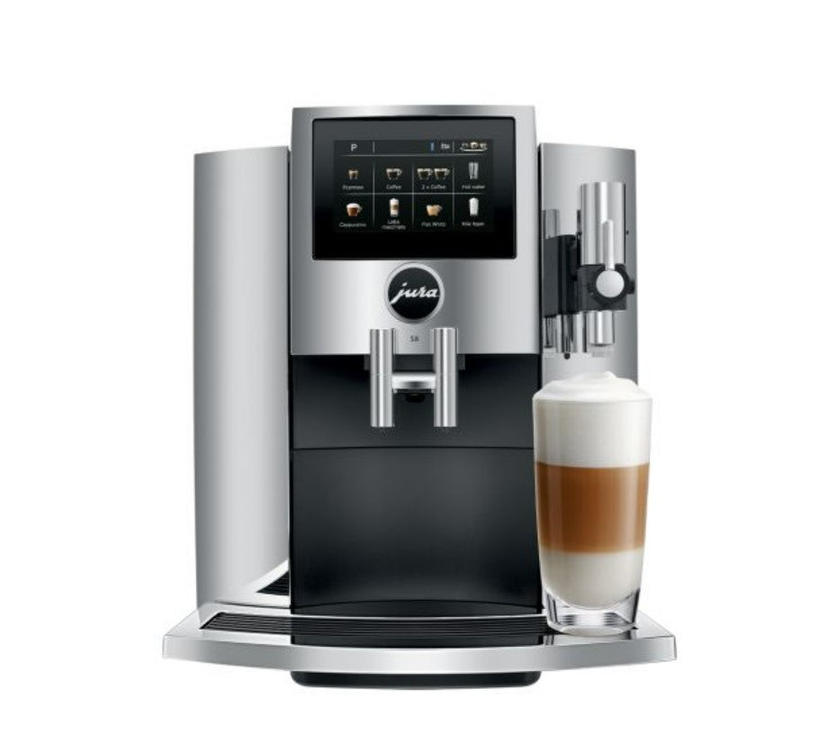 JURA E4 Piano White Espresso Machine with Bean Grinder + Reviews