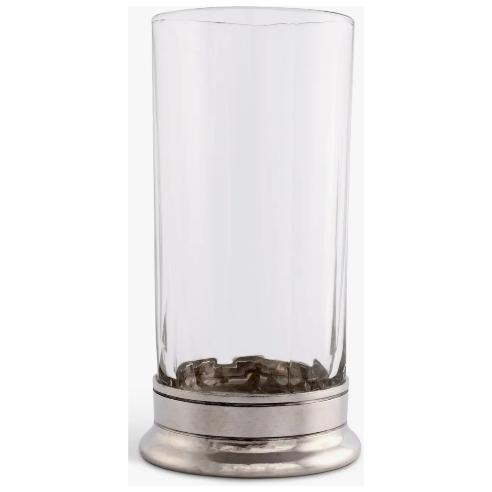 Highball- Hatched Glass