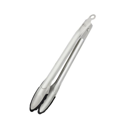 Locking Tongs with Silicone Tips - 9.1"