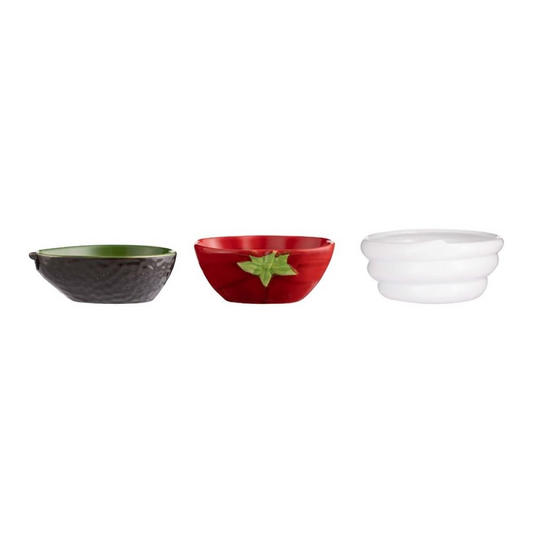 Fajita Dip Bowls - Set of 3
