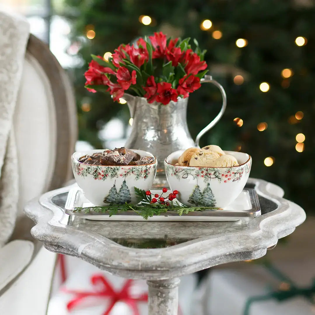 Natale Square Bowl - Christmas