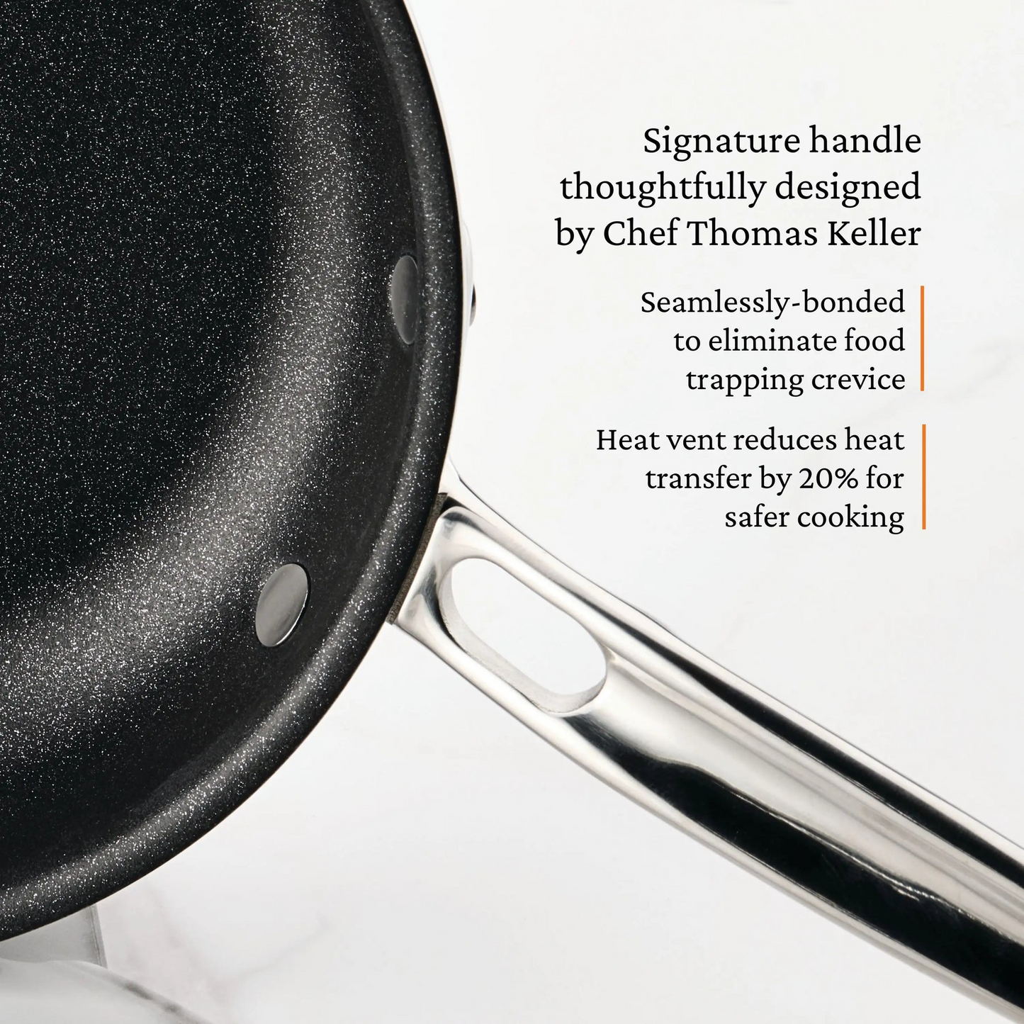 Probond Luxe Polished Clad Stainless Steel Skillets with Titum Nonstick