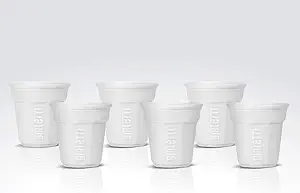 Bialetti Espresso Cup Set-White (6pk), Ceramic, 6 Count