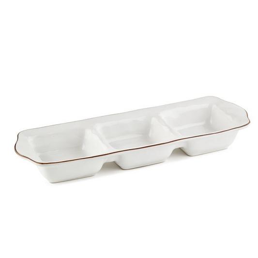 Cantaria - Three Part Tray White