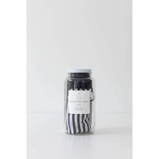 Keepsake Jar Linen Child Apron Navy