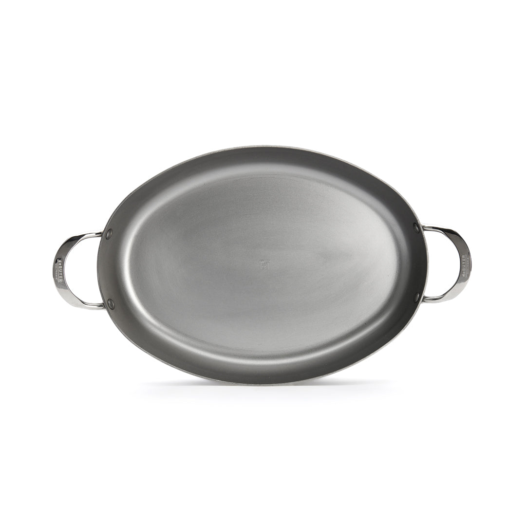 MINERAL B Carbon Steel Oval Roasting Pan