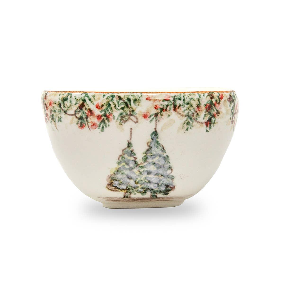 Natale Square Bowl - Christmas