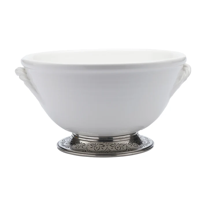 Tuscan Footed Bowl w/ Rope Handles
