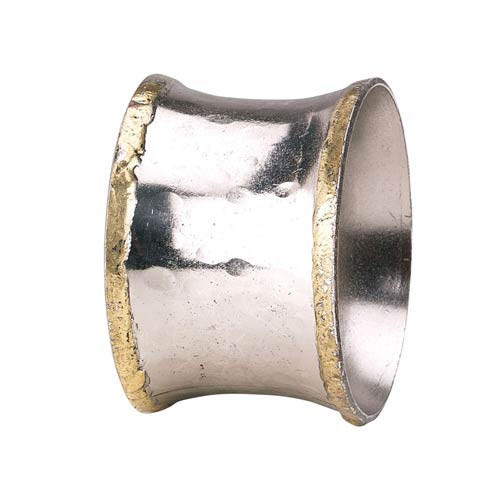 Metallic Concave Napkin Ring - Set of 4