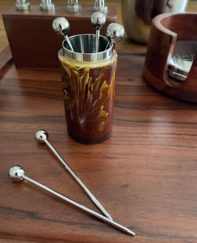 Vega Resin Cocktail Pick Holder