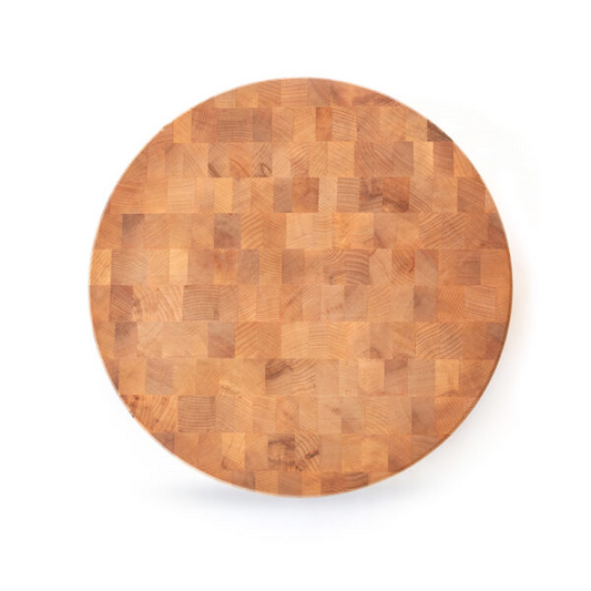 Maple Round Chopping Block, Reversible, End Grain, 3" Thick (CCB Series)